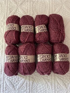 Brunswick Yarns Vintage Shetland Tweed 100% Wool 50 Grams / 1.75 Oz Yarn Lot 8ct
